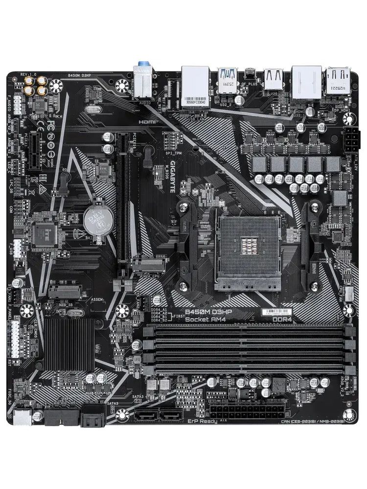 Материнская плата Gigabyte B450M D3HP B450M D3HP