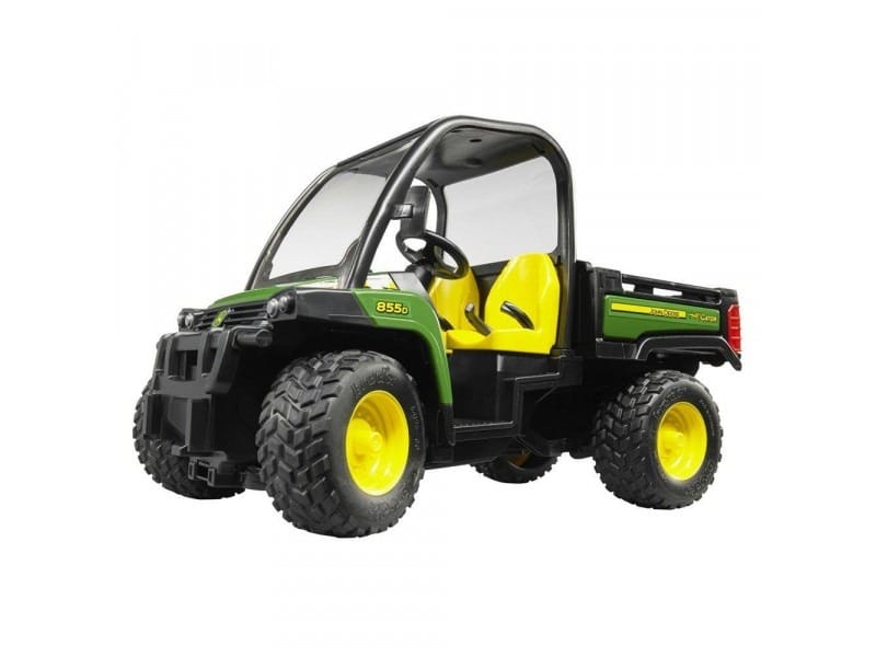 Игрушечная машинка Bruder John Deere Gator 855D, самосвал, зеленый