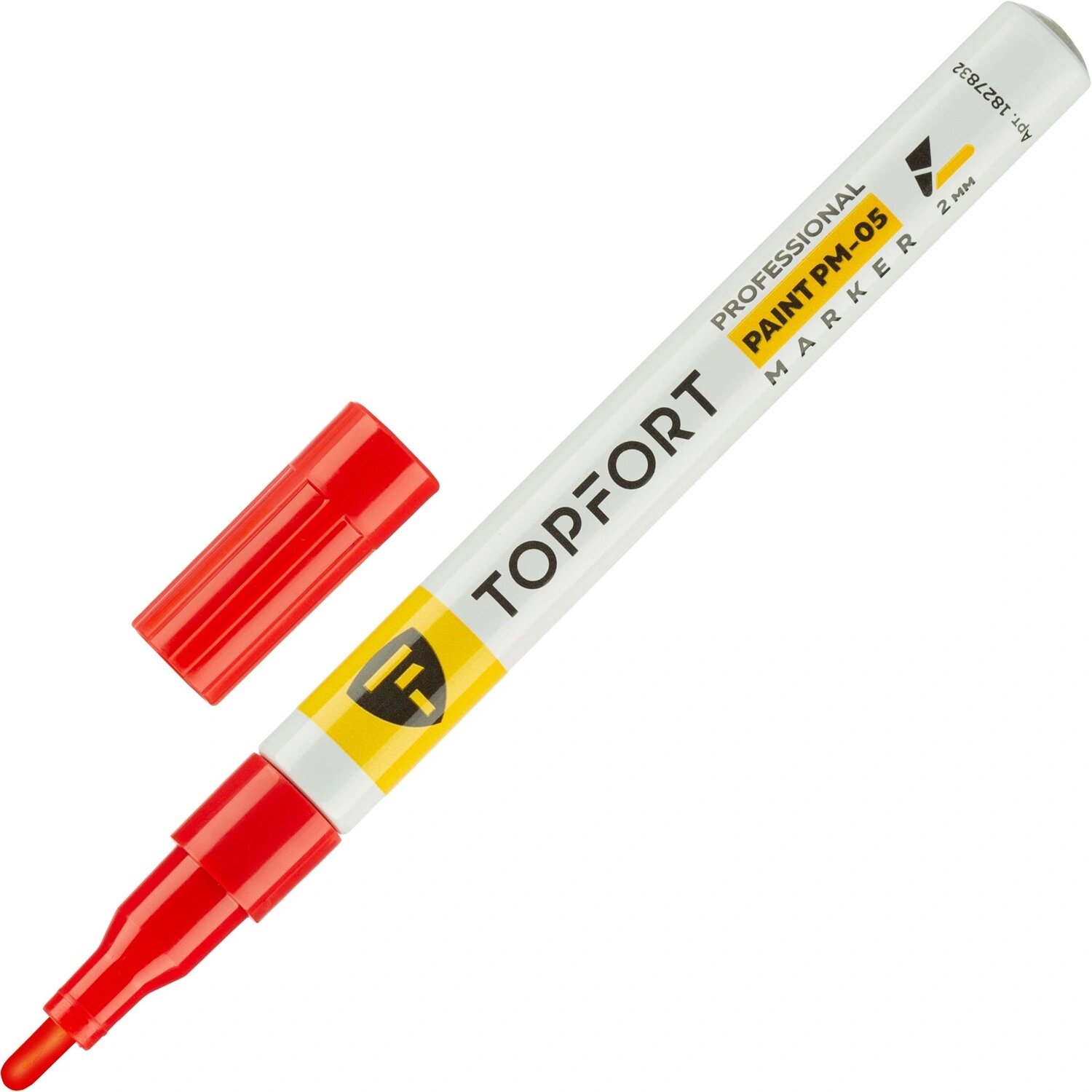 TOPFORT Маркер промышленный лаковый TOPFORT красный 2 мм (1827832)