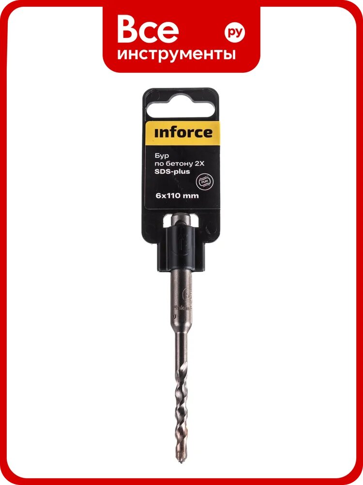 Бур по бетону 2X (6х110 мм; SDS+) Inforce 11-01-535
