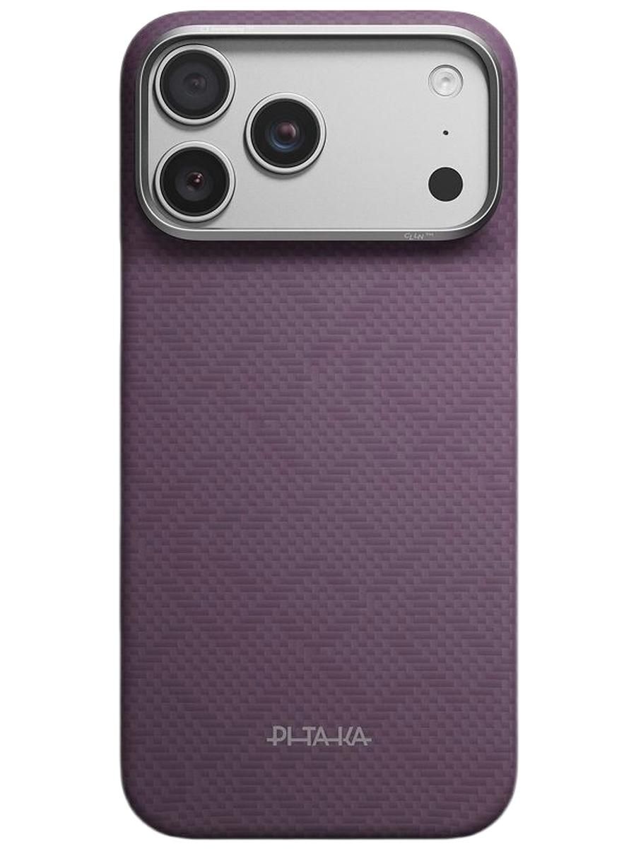 Ультра тонкий чехол PITAKA (PTK Weaving) (PitaTap)для iPhone 17/18 Pro, (Charoite Purple) Фиолетовый