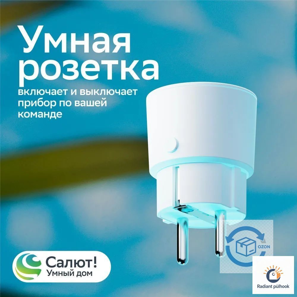 Умная розетка Sber SBDV-00123W, Белый