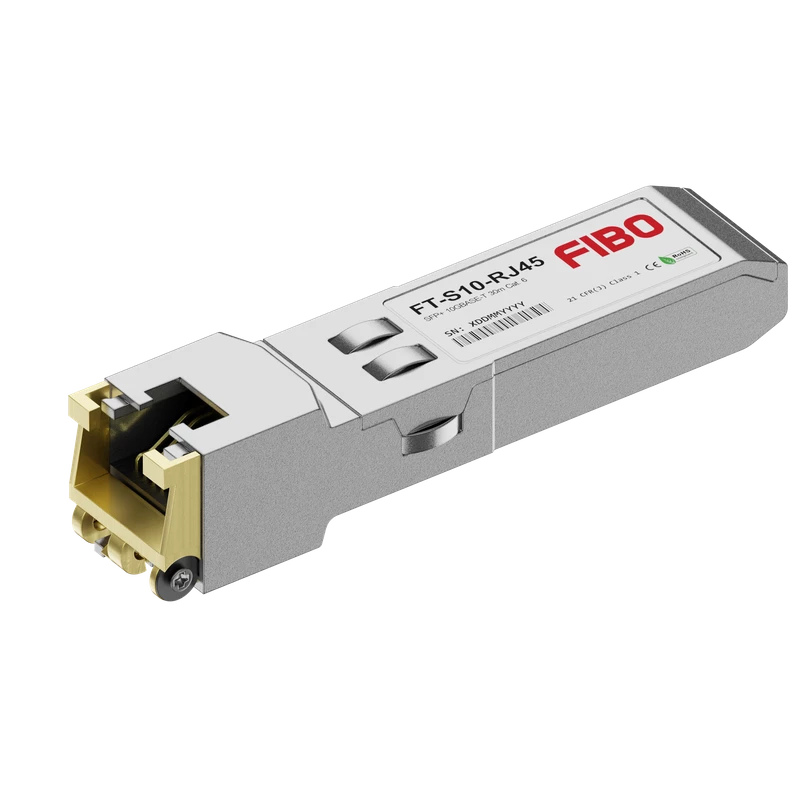 Трансивер FIBO FT-S10-RJ45 SFP+ 10 Гбит/с, медный, RJ-45, до 30 м по кабелю cat 5E, DDM FT-S10-RJ45(30m)