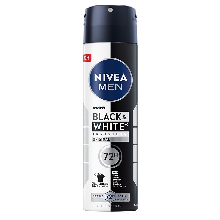 Дезодорант Nivea Men Black&White Invisible Original, 150 мл
