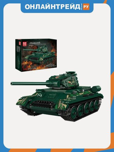 Изображение товара Конструктор на пульте управления Mould King 20015 Средний танк Т-34, 800 деталей