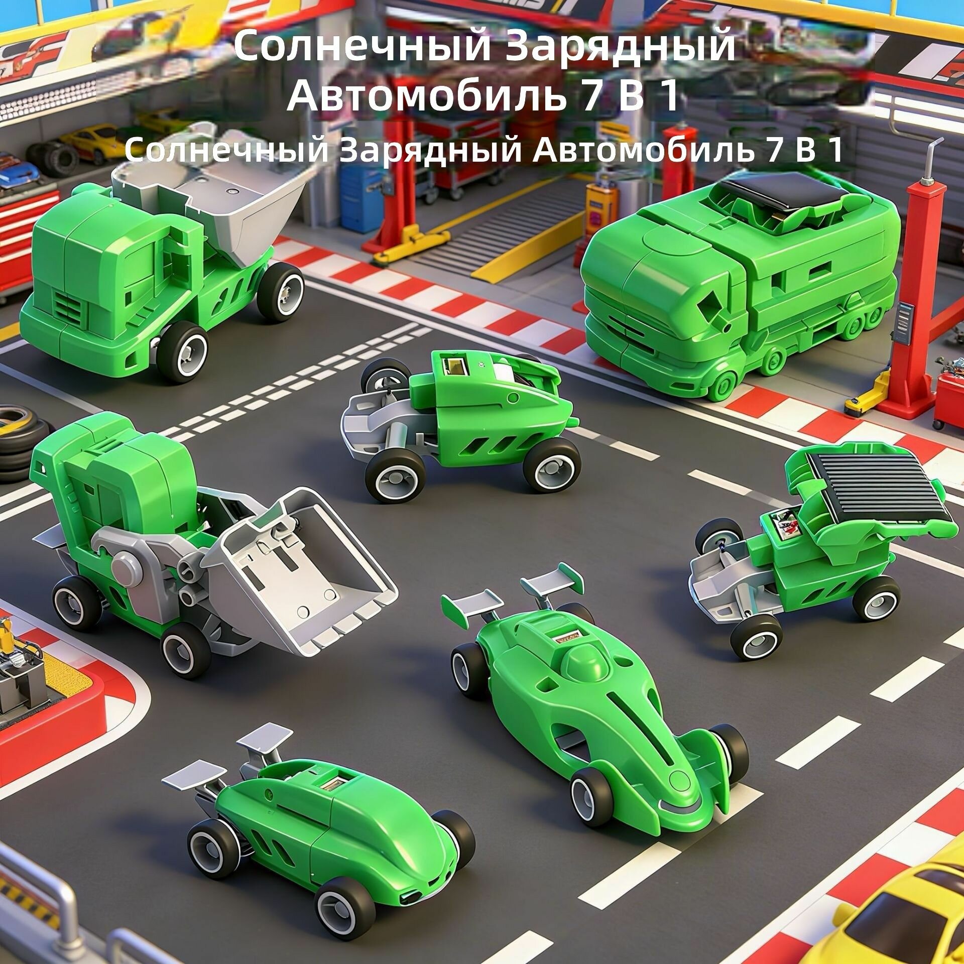 Солнечная машинка-игрушка с дистанционным управлением, оранжевая