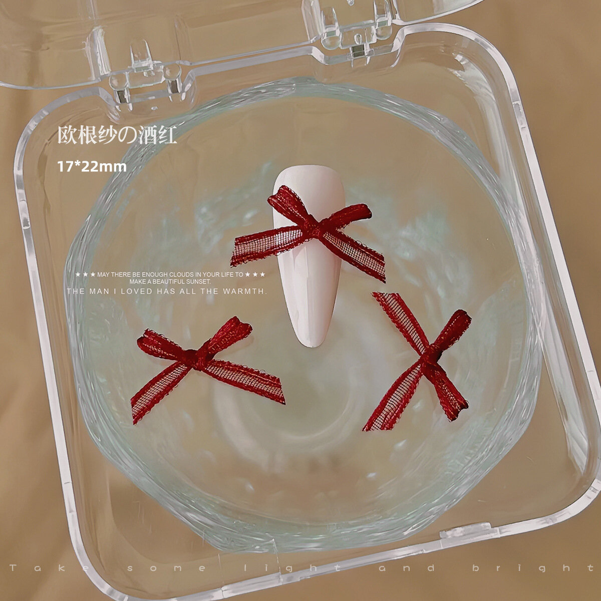 Одиночный бордовый органзовый бантик для волос с 3D кружевной сеткой - элегантный аксессуар для женщин