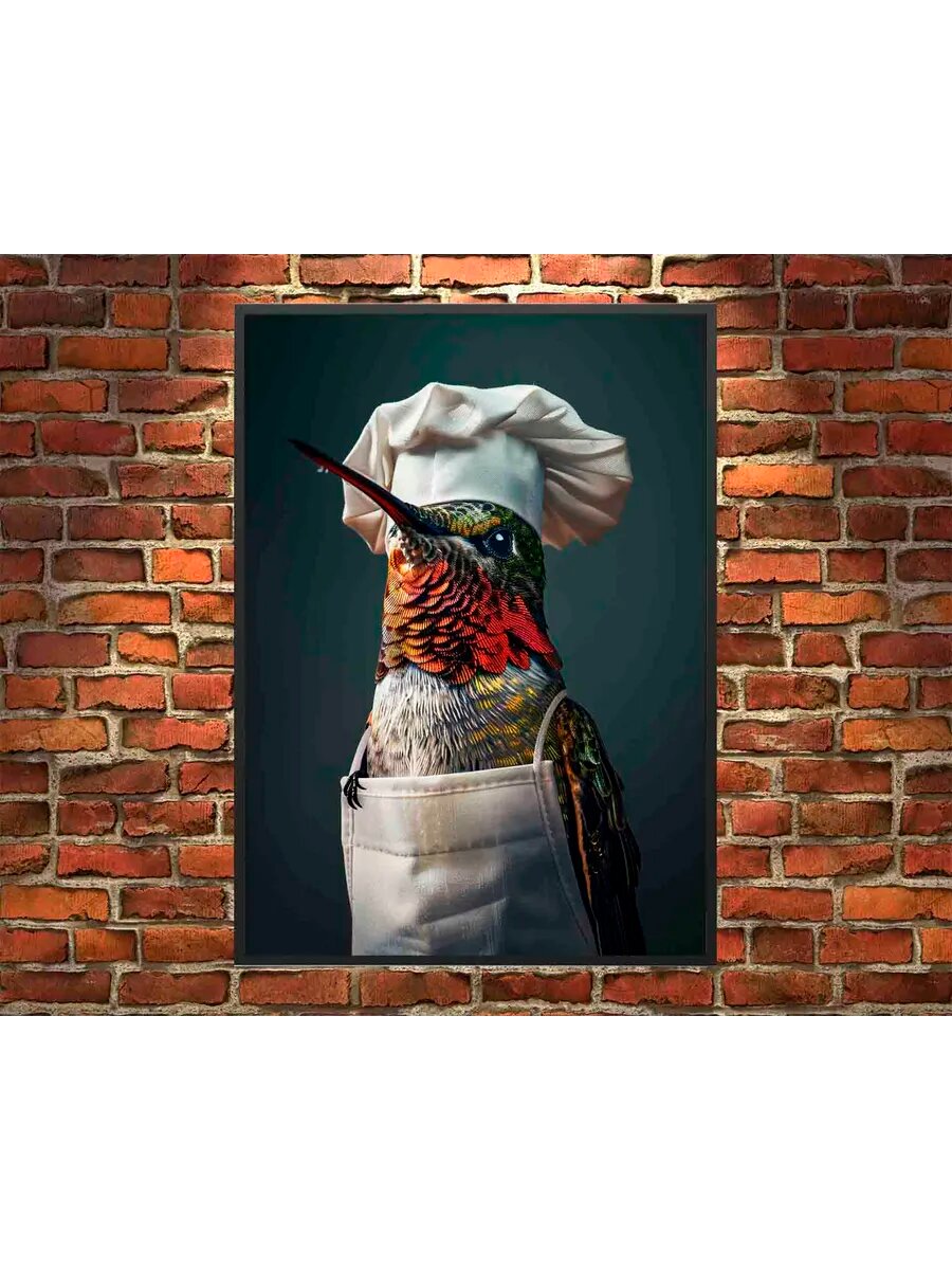 Приготовление птицы колибри 2, Плакат 30x42см