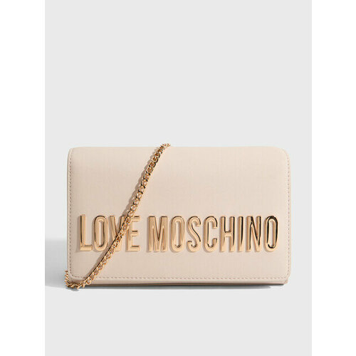 фото Сумка клатч love moschino, светло-бежевый