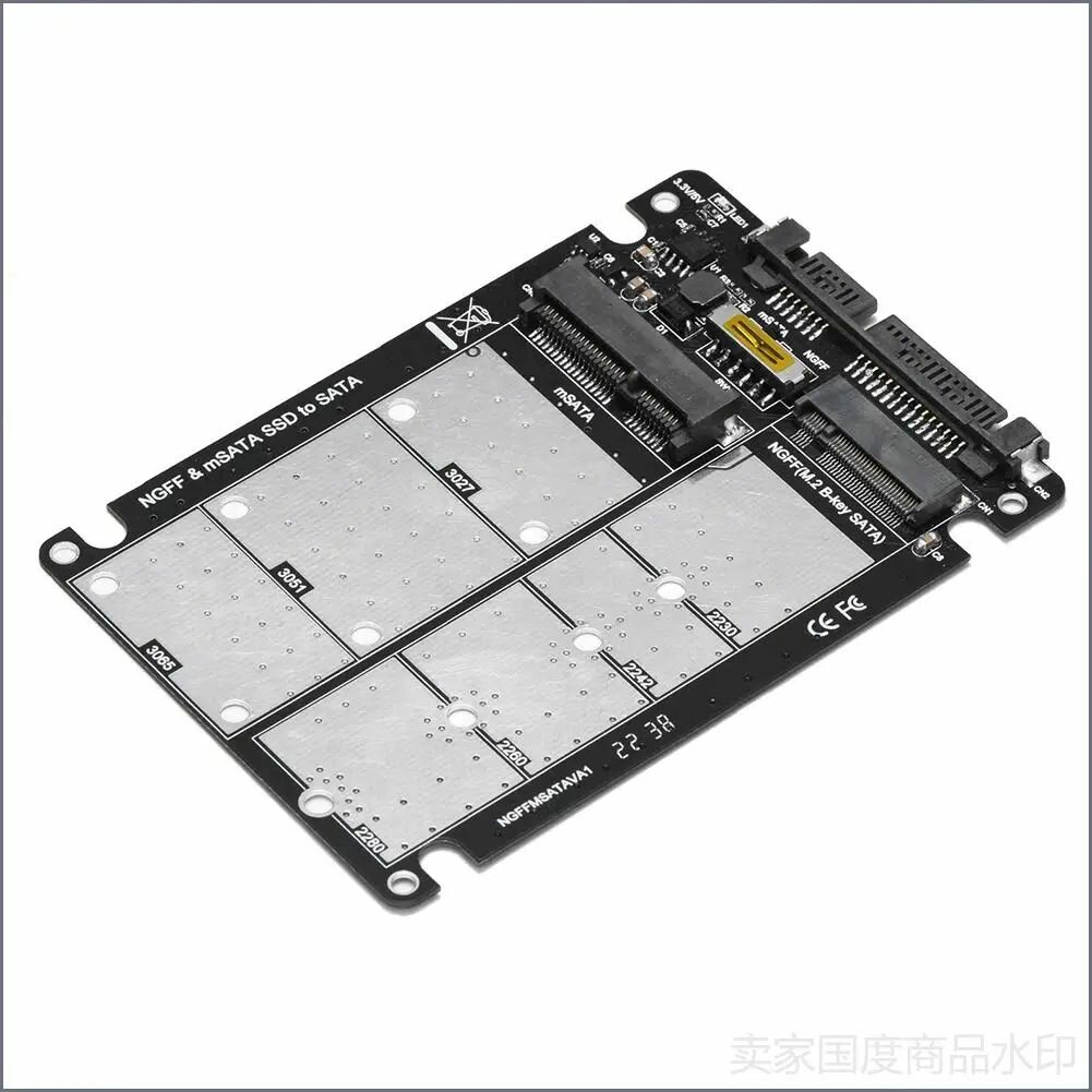Адаптер M.2 NGFF и mSATA для подключения к интерфейсу SATA III