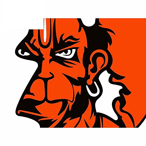 13 см x 10,9 см для Angry Hanuman Bajrang аниме автомобильные наклейки виниловые JDM бампер багажник