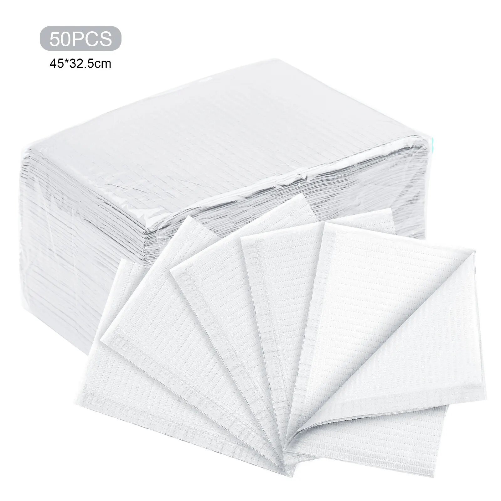 Одноразовые водостойкие коврики для маникюра 50pcs white