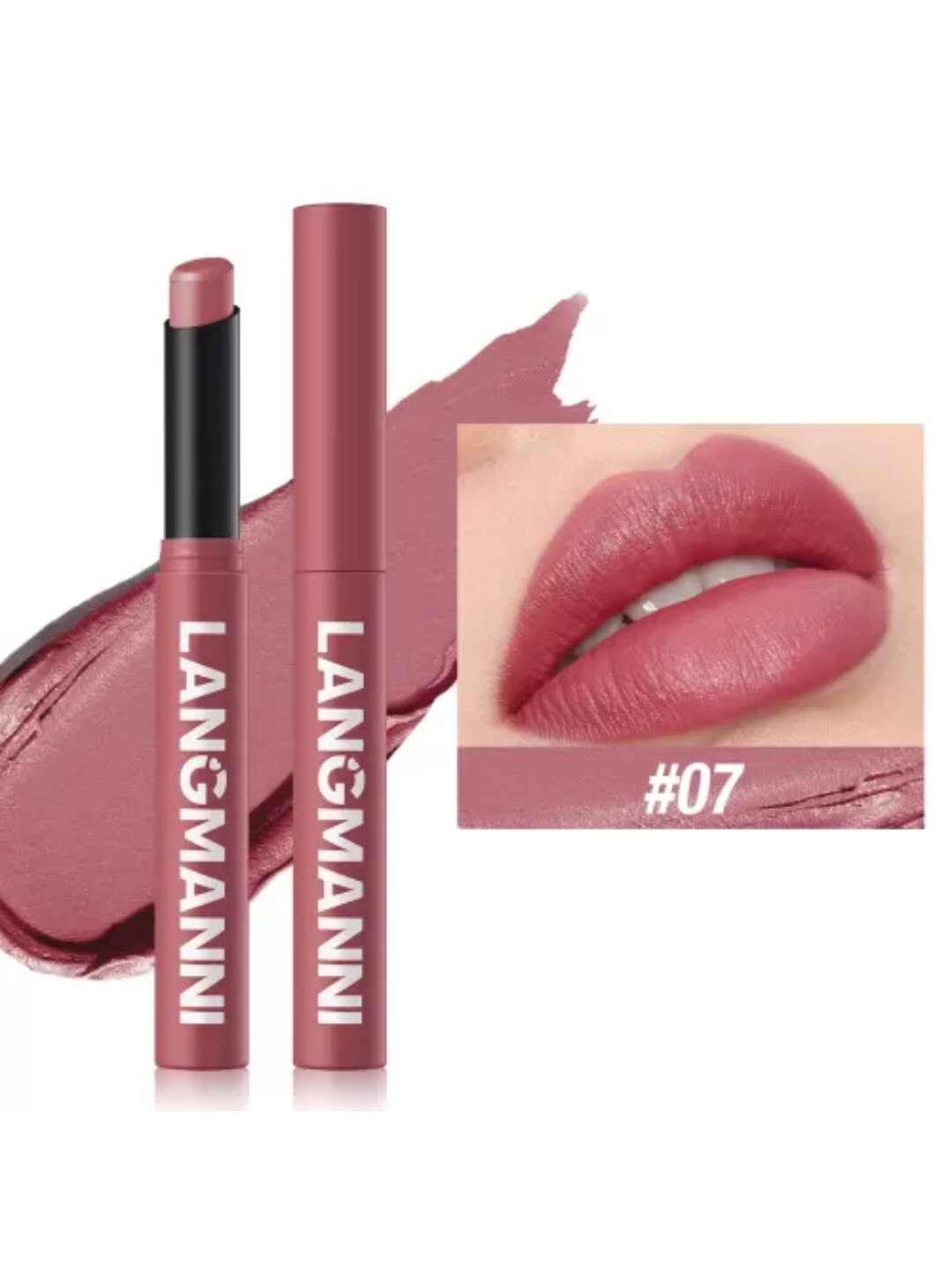 Матовая помада для губ Langmanni — стойкий насыщенный цвет, бархатное покрытие и комфорт без сухости