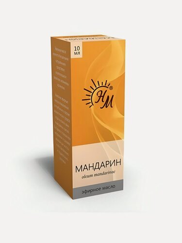 Изображение товара Эфирное масло Натуральные масла "Мандарин", для бани и сауны, 10 мл