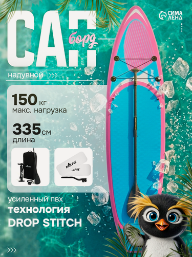 Изображение товара SUP доска надувная универсальная KELPIE 11", размер 335 х 80 х 15 см