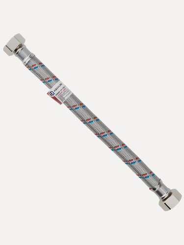 Изображение товара Подводка для воды 3/4" 0.4 м латунь г-г AquaLine Гигант для смесителя, гибкая, Китай