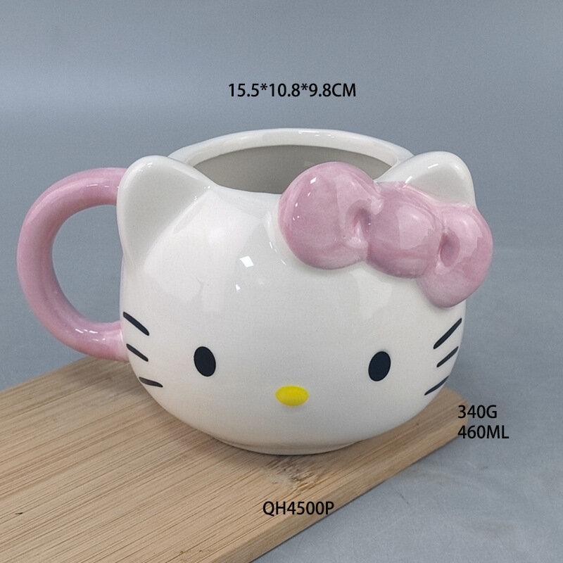 Чашка Hello Kitty, 460 мл, керамический материал, симпатичная и практичная