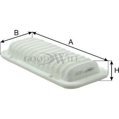 Фильтр воздушный GOODWILL AG303ECO Citroen C1 P 1.0 68 л. с. 06.2005-09.2014