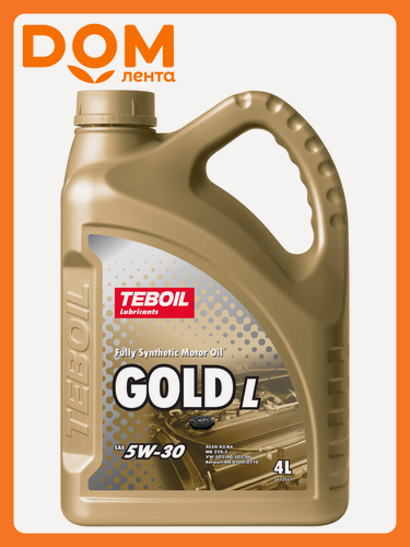 Изображение товара Моторное масло TEBOIL Gold L 5W-30 4 л