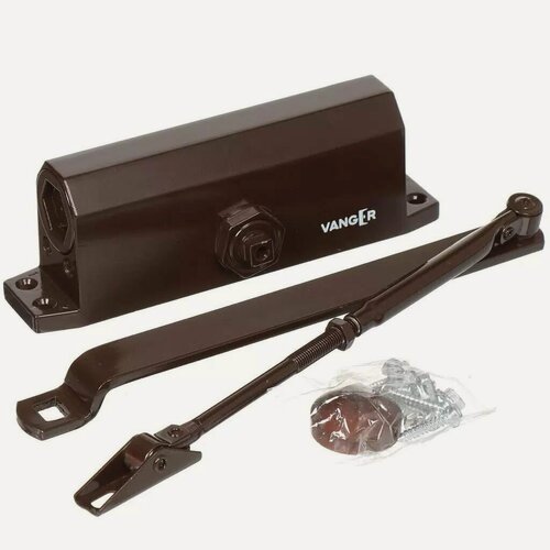 Изображение товара Доводчик дверной Vanger DC-120-BR коричневый для дверей до 120 кг, морозостойкий от -40 до +60 градусов