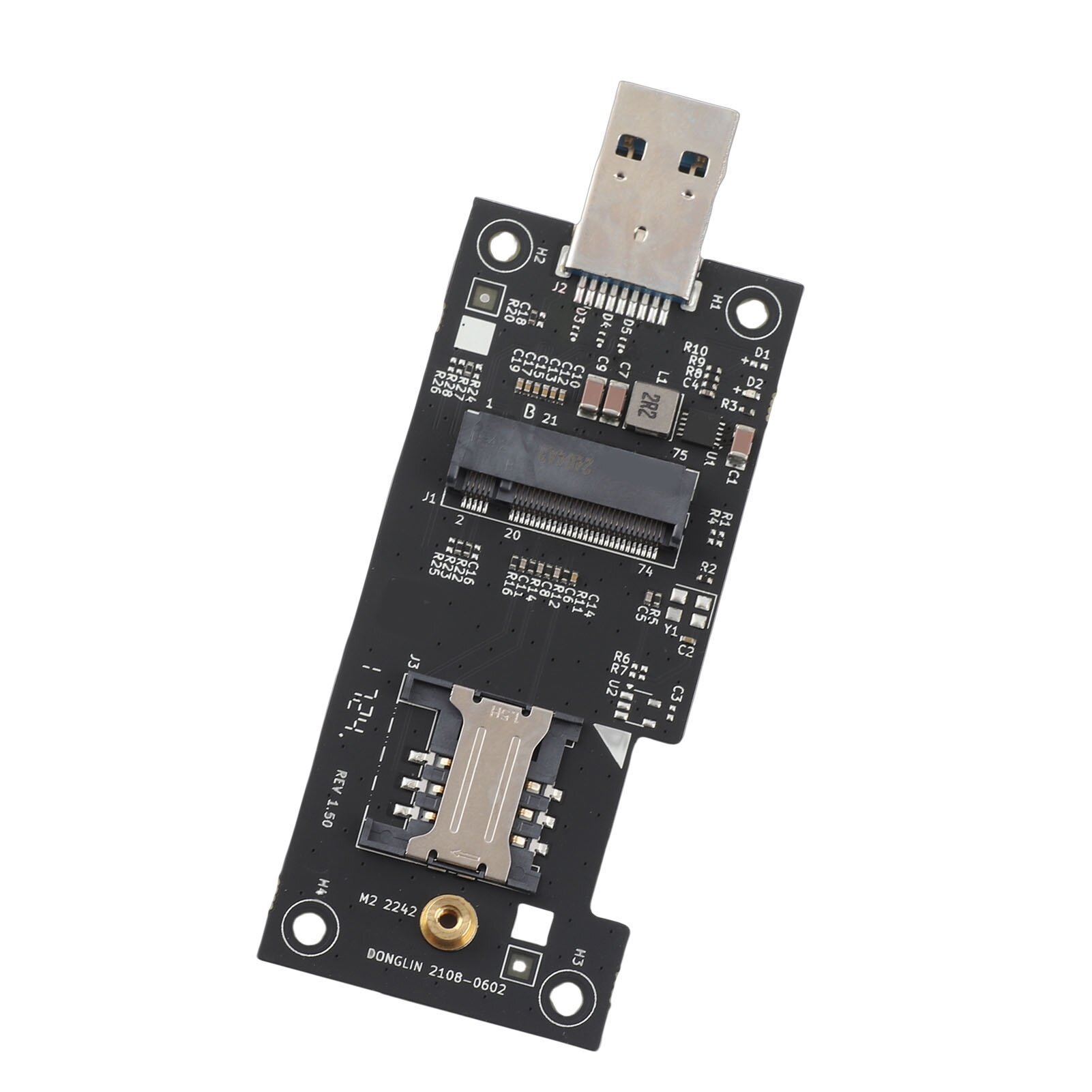 NGFF M.2 Key B к USB3.0 адаптер, встроенный слот SIM-карты, для 4G/5G модуля