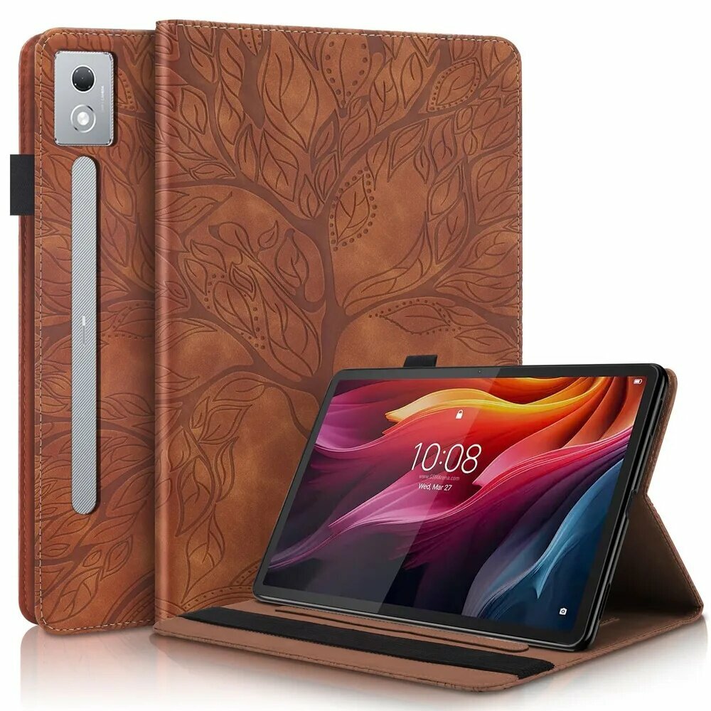 Чехол премиальный для планшета Lenovo Tab Pro 12.7 inch 2025 / Xiaoxin Pad Pro 12.7 2025 Защитная оболочка с рисунком Древа жизни