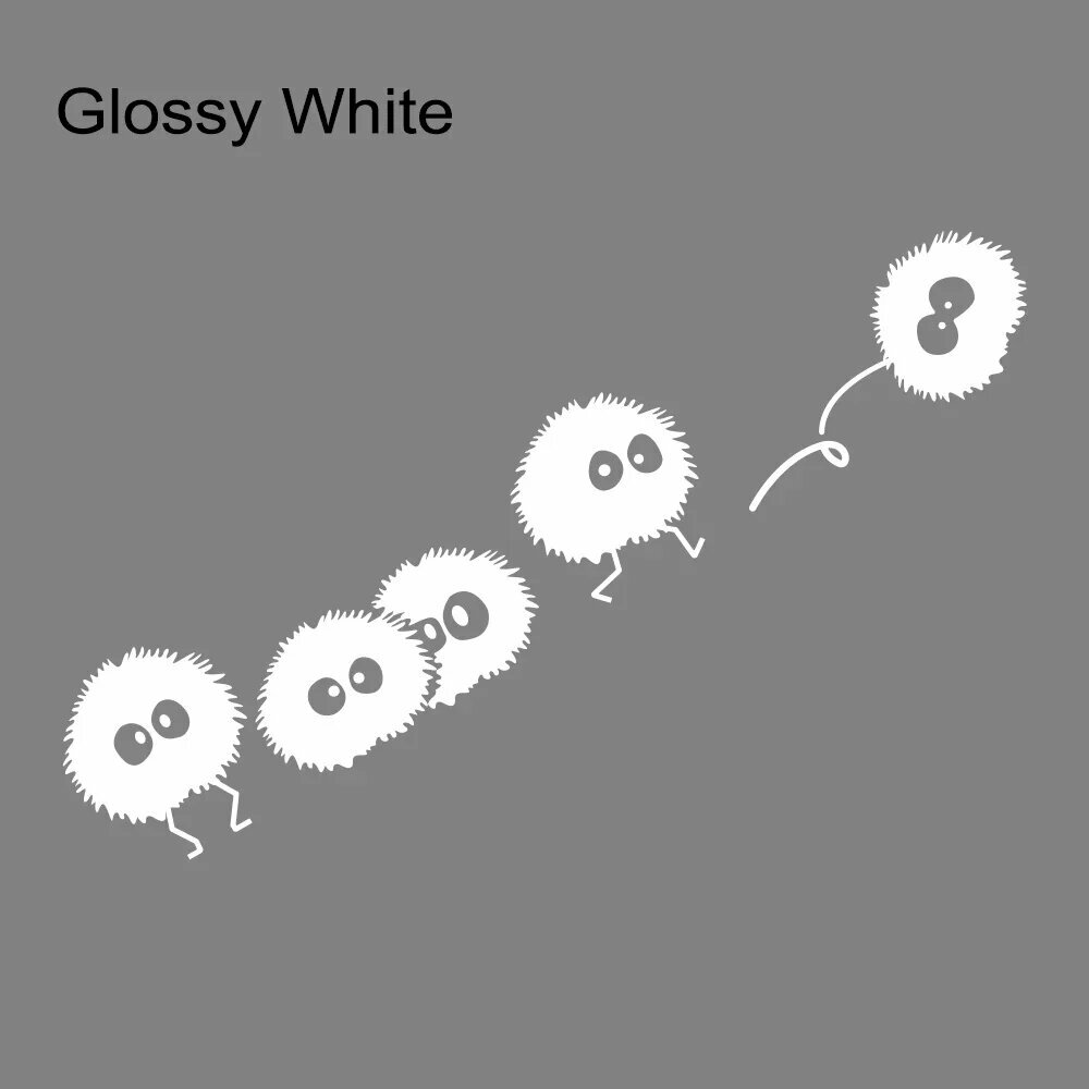 Наклейка на авто "Существа", Glossy White
