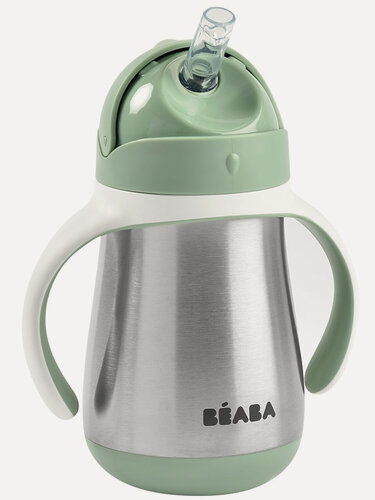 Изображение товара Поильник термос Beaba Tasse Paille INOX 250ML V. SAUGE 913535