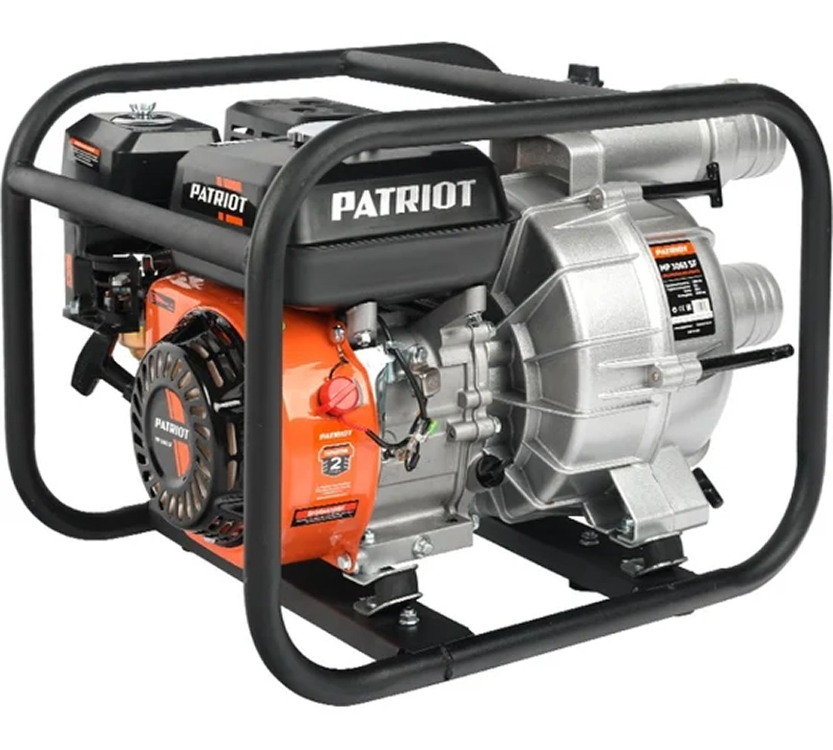 Мотопомпа PATRIOT MP3065SF, 7л. с, 3/80 мм, 1100л/мин, глубина всасывания 7 м