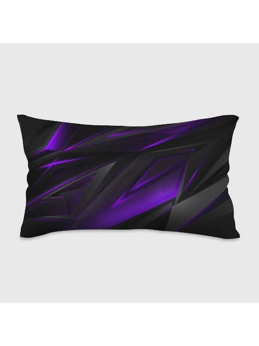 Geometry stripes neon фиолетовые полосы Подушка