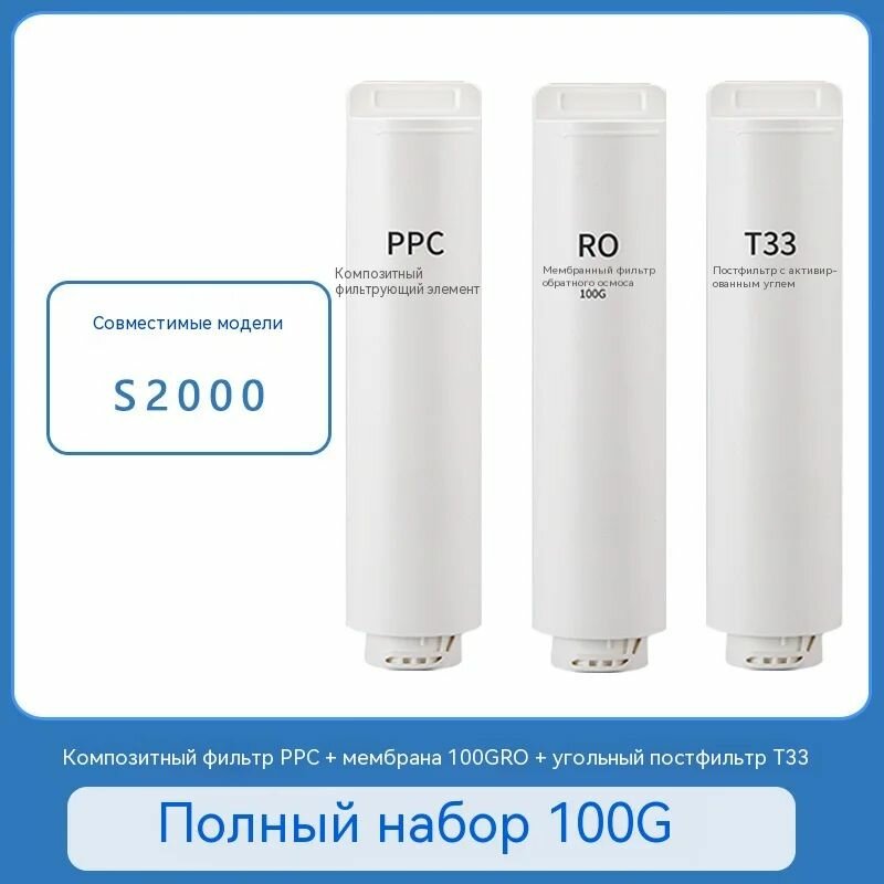 Полный комплект картриджей 100G для фильтра воды
