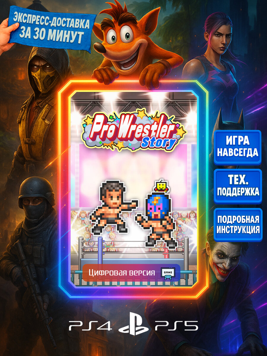 Pro Wrestler Story PS4/PS5 | Моментальная доставка | Английский язык | Спорт