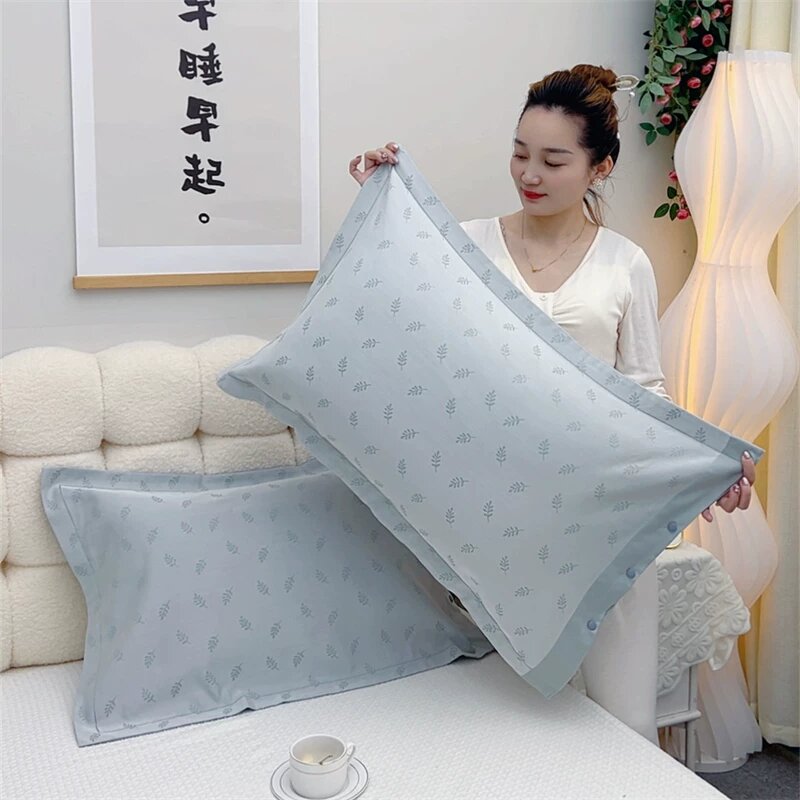 Сетка для подушки из лиоцелла, 48см x 74см, фиолетово-зеленый, пара на лето