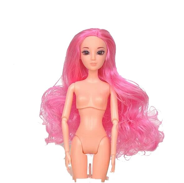 Реалистичная 3D-голова BJD 1/6 для куклы Розовый, L, Head with body