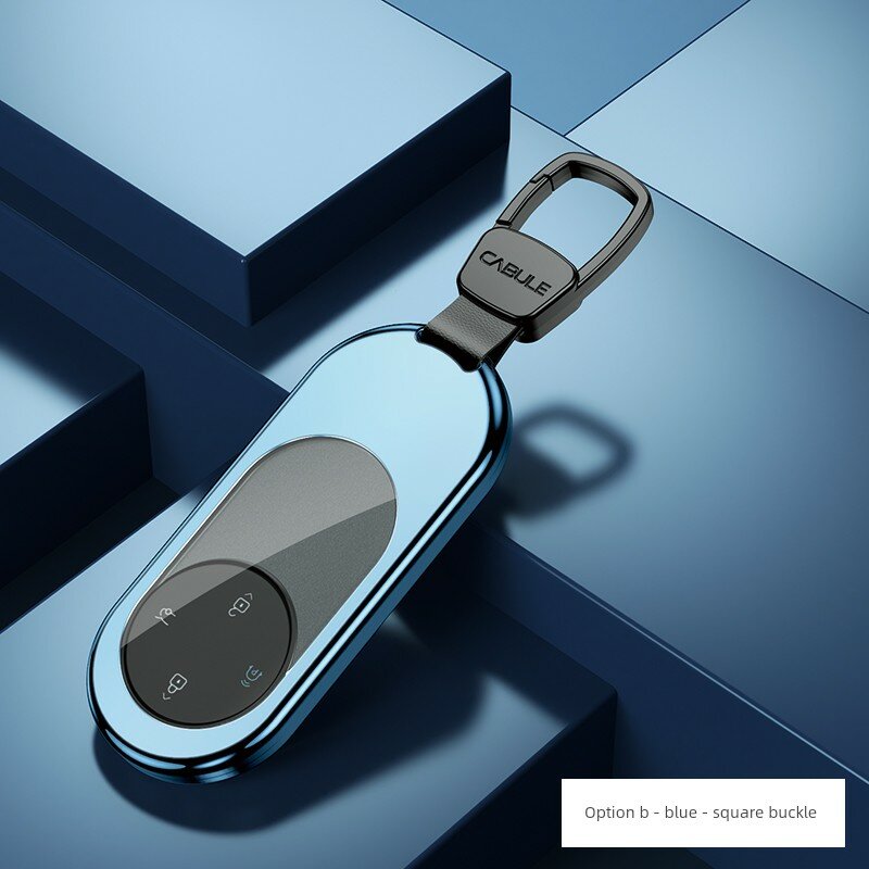 Крышка для ключа Huawei Aito M8/M9 с синей квадратной пряжкой для моделей 2026 M7
