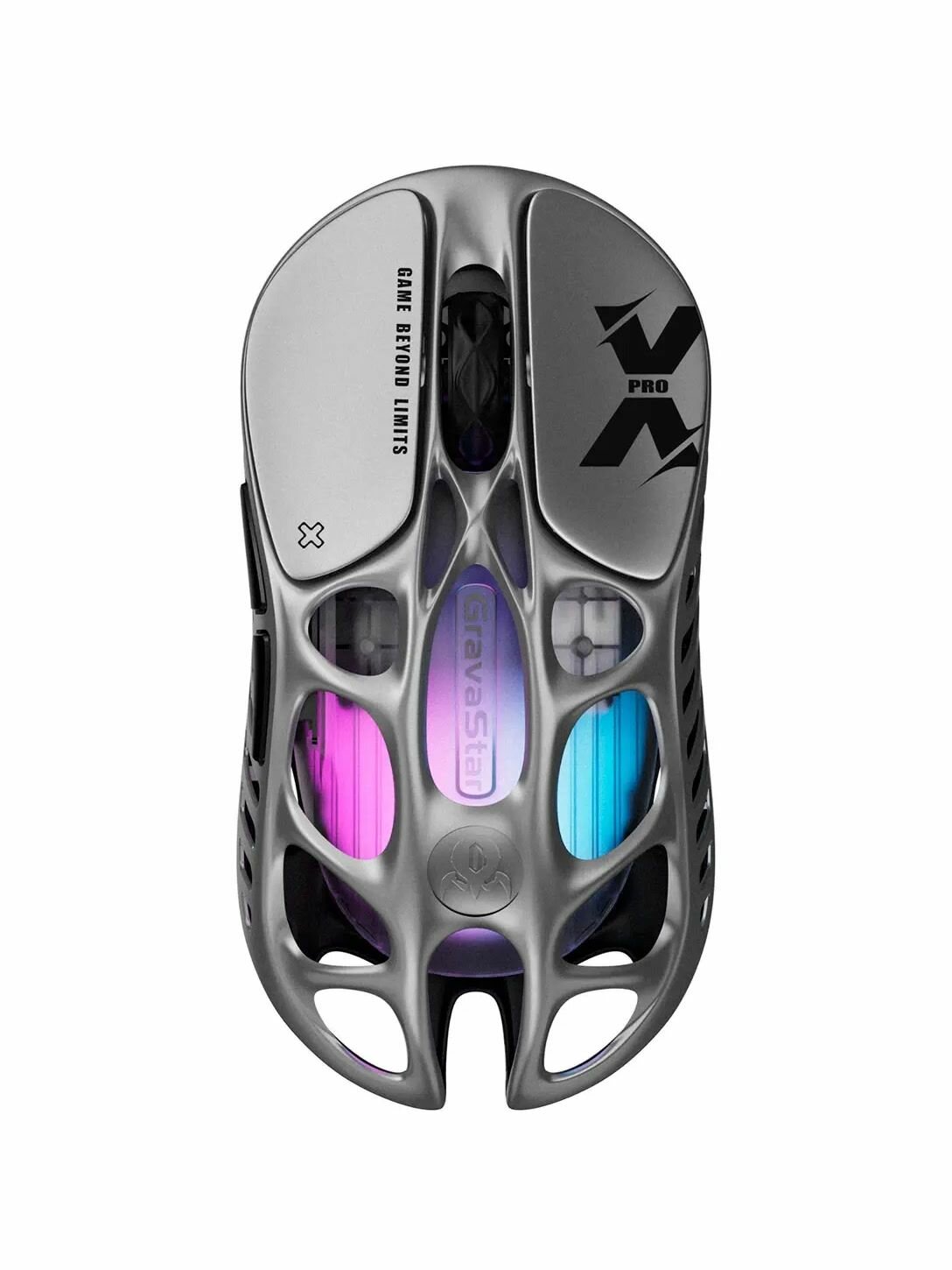 Беспроводная игровая мышь Gravastar Mercury X Pro GRY Небольшой офис Bluetooth серый