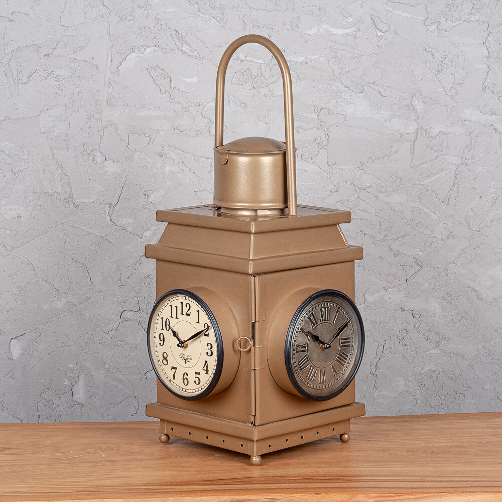Часы настольные, часы напольные, интерьерные кварцевые, Decor of today, (30х30х60), Лофт.