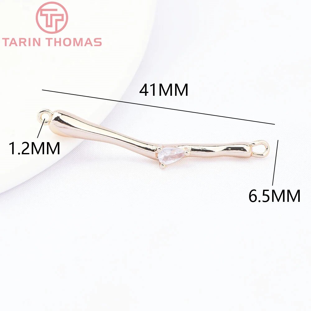 Латунные подвески TARIN THOMAS, золотого цвета, 4 шт.