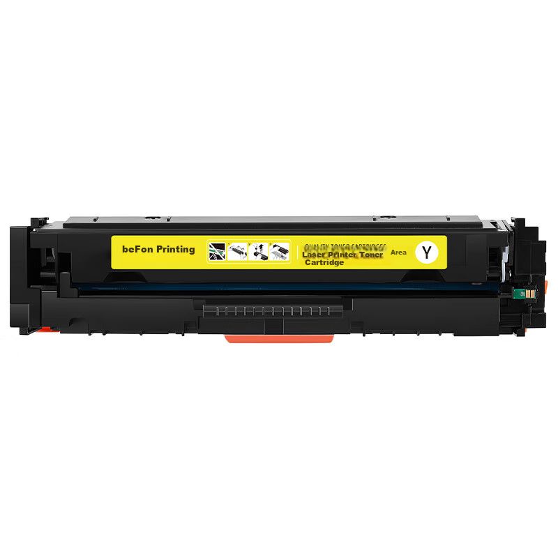 Befon CF500A Желтая картридж тонера совместимый с принтерами HP M281fdw M254dw M254nw M280nw 1600 страниц с чипом