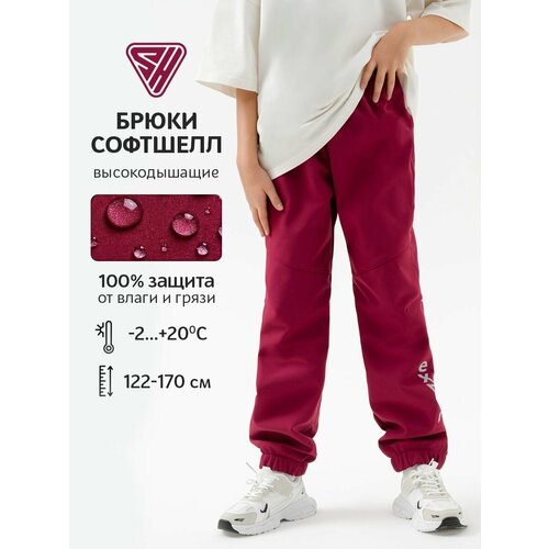 фото Брюки sherysheff, размер 164, бордовый