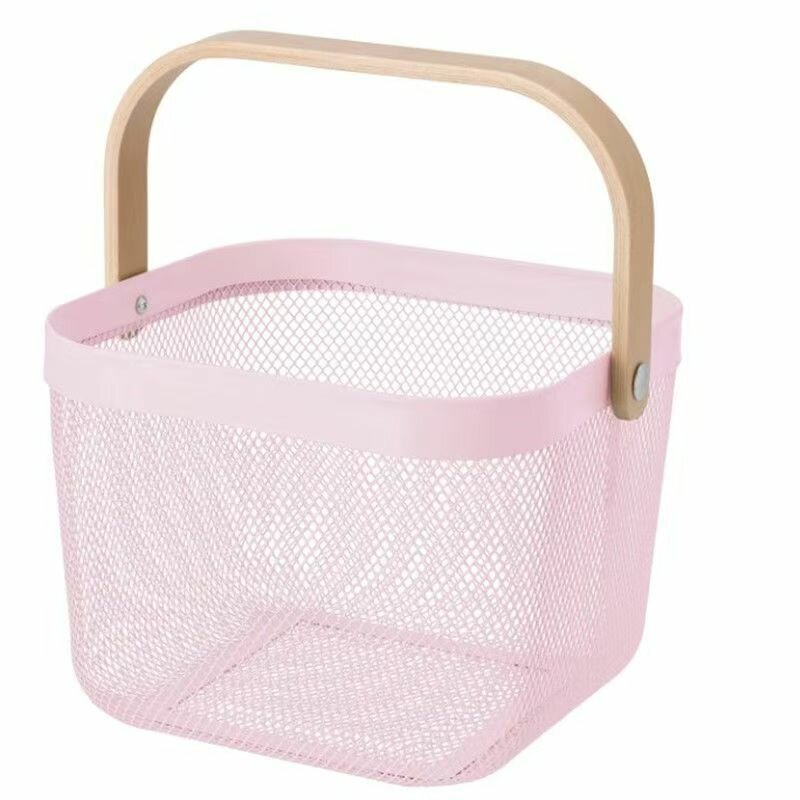 IKEA RISATORP (икеа рисаторп) Корзина сетчатая розовая 25х26х18 см