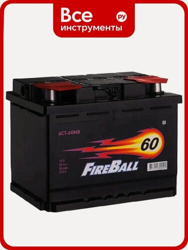 Изображение товара Аккумулятор FireBall 560108020, кальциевый тип, обратная полярность, предназначен для грузовых и легковых автомобилей