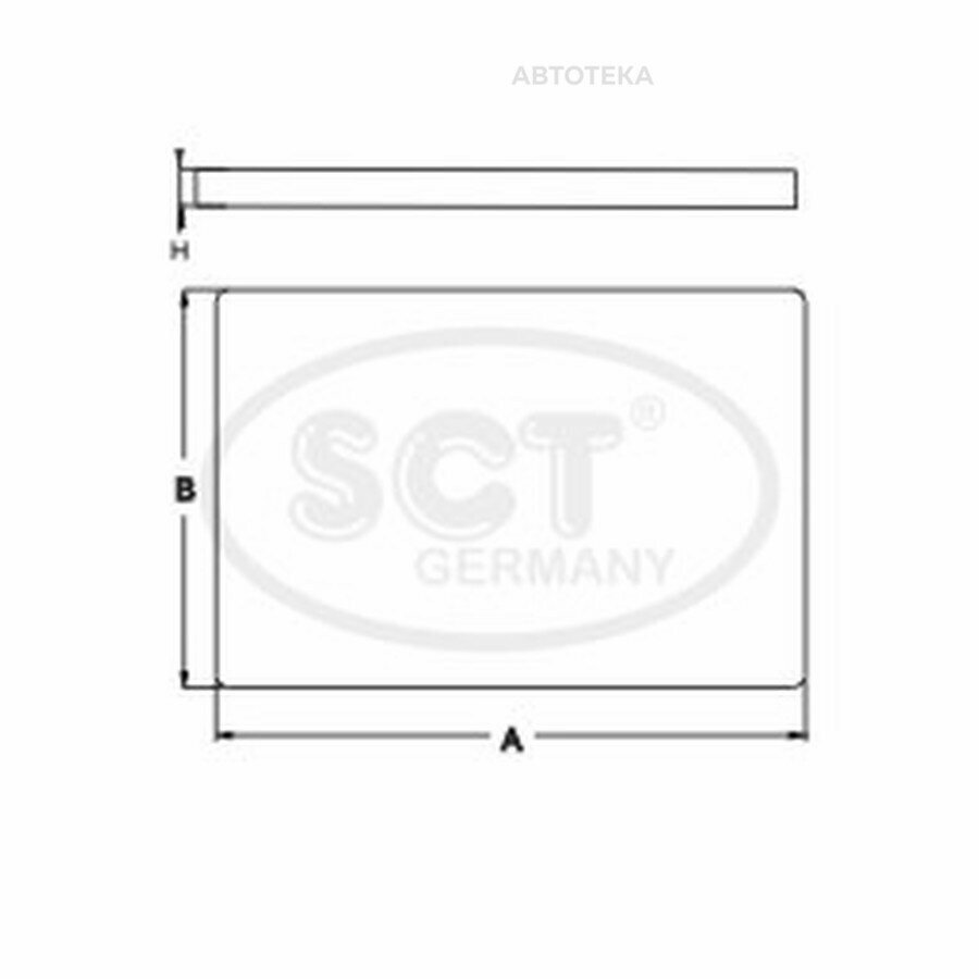 Салонный фильтр LEXUS GX 4.7 2UZ-FE 98-05 SCT GERMANY SA1288