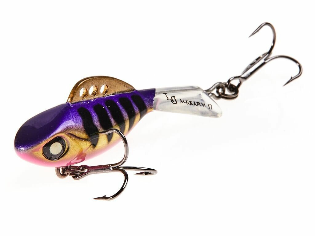 Балансир Lucky John Mebaru 57 Pro Series (57мм, 12.5гр)/ для зимней рыбалки, глухозимья / уловистая рыболовная приманка виб Лаки Джон, ловля хищника: щуки, судака, окуня, оснащен тройником