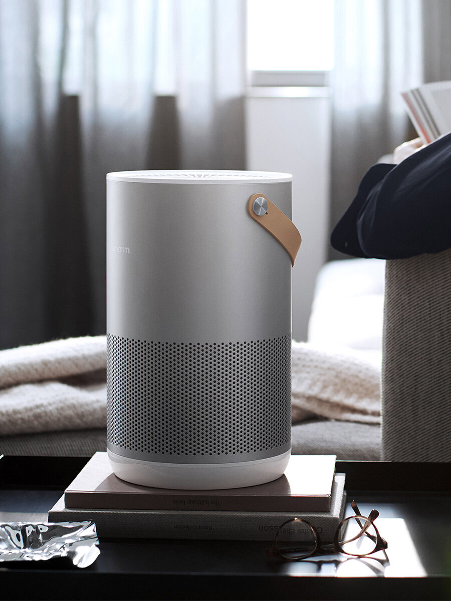 Очиститель воздуха Smartmi Air Purifier P1, с Алисой, HEPA, светло-серый — фото 16
