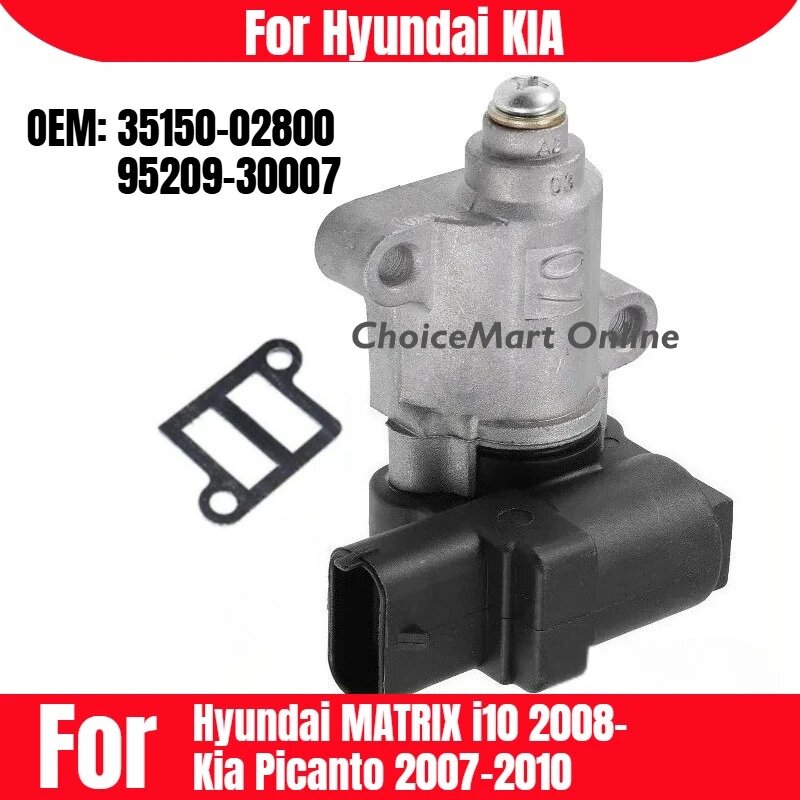 Клапан Регулировки Холостого Хода (IACV) Для Hyundai MATRIX I10 2008/Kia Picanto 2007-2010, Номер Детали 35150-02800, 95209-3.