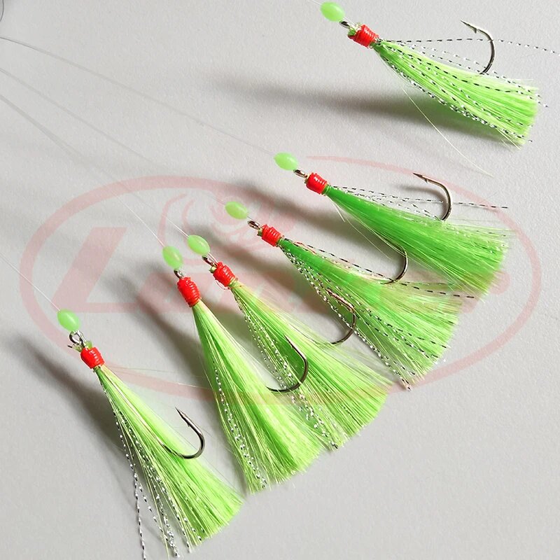 Рыболовные крючки Lunker Sabiki для морской и озерной рыбалки 4slash0, Lv