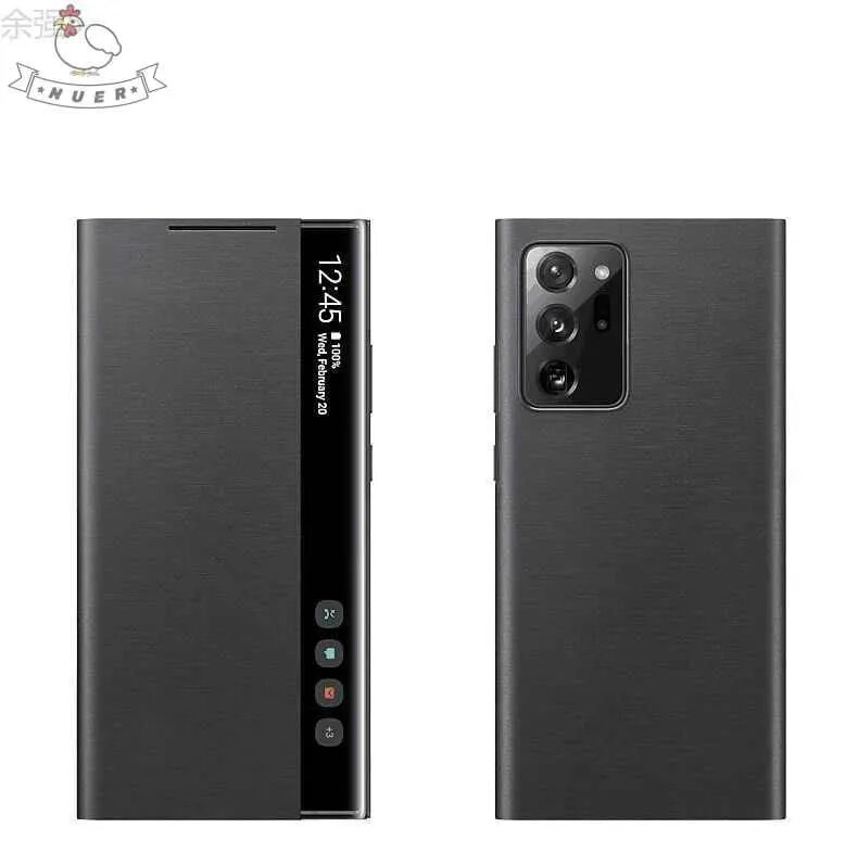 YY-умный кожаный чехол для Samsung Galaxy Note 20 Ultra, черный
