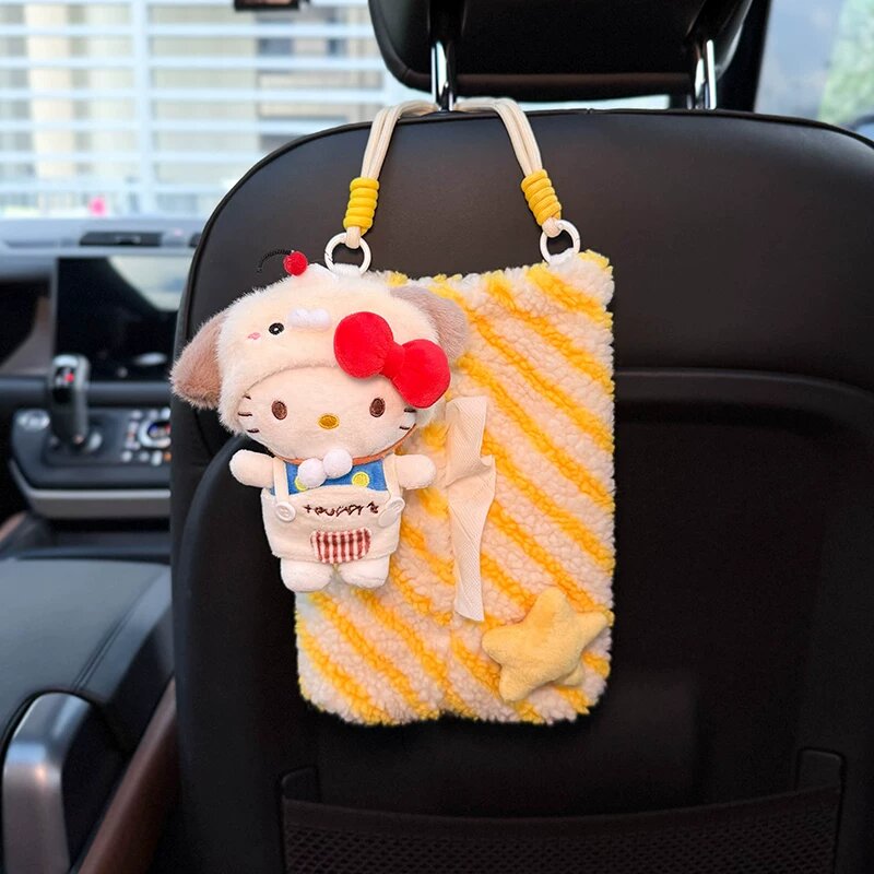 Hello Kitty Собака Набор Узор Автомобильный Туалетный Ткань Подвесной Органайзер Для Сиденья