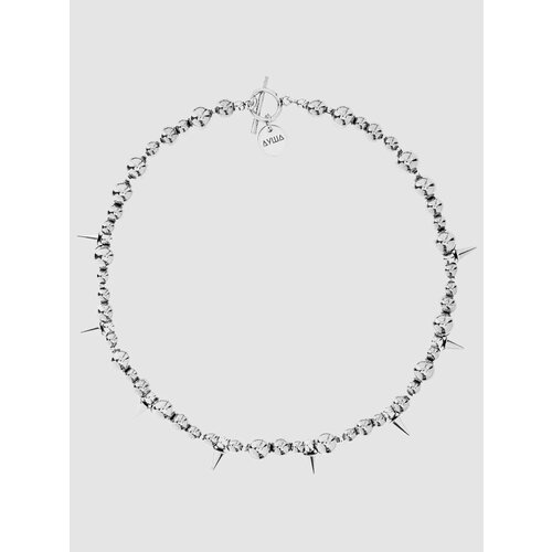 фото Колье душа_brand, гематит, длина 42 см, серебристый